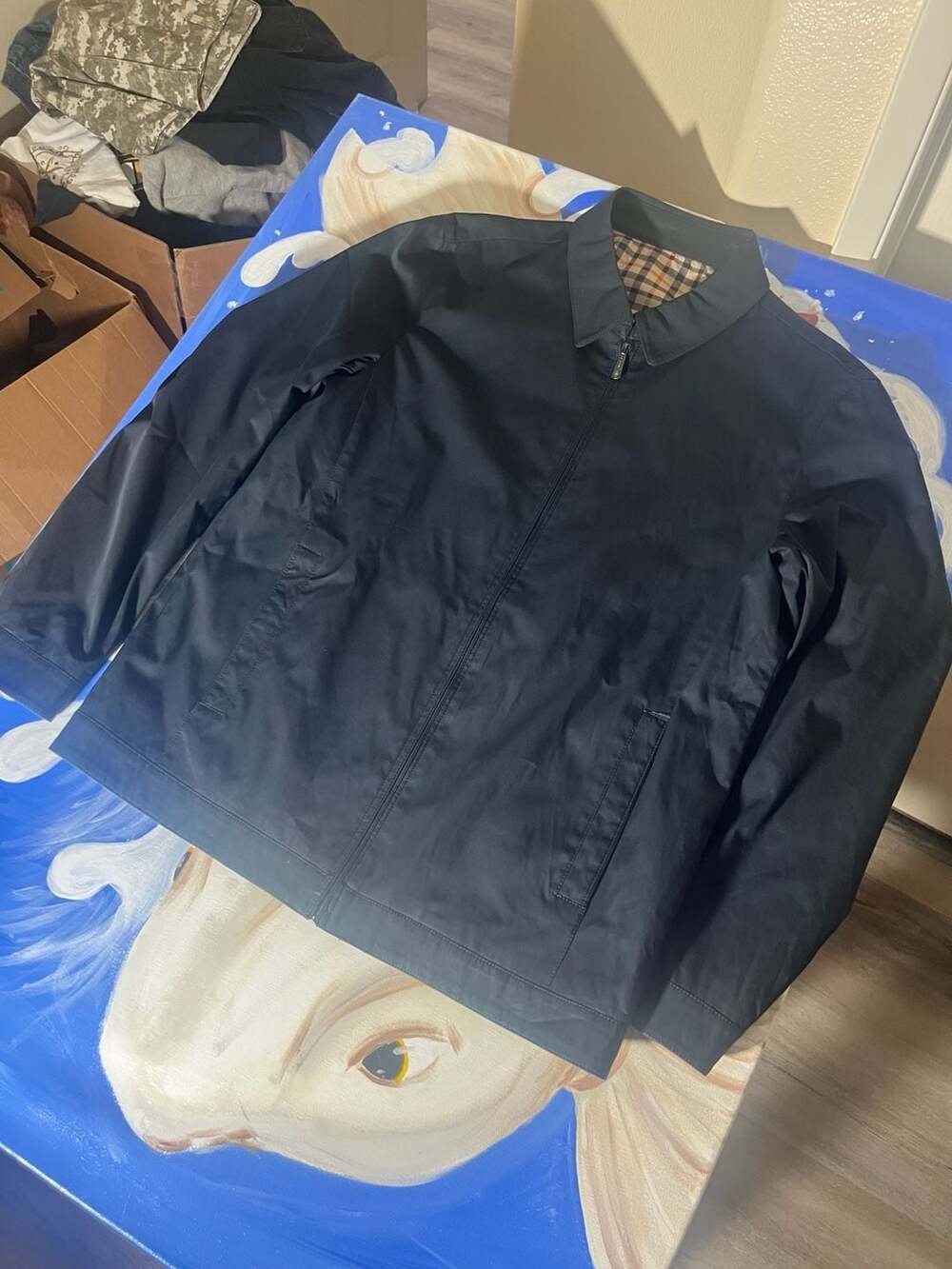 Tucano Fashion Plaid Lined Zip-Up Jacket Size 52